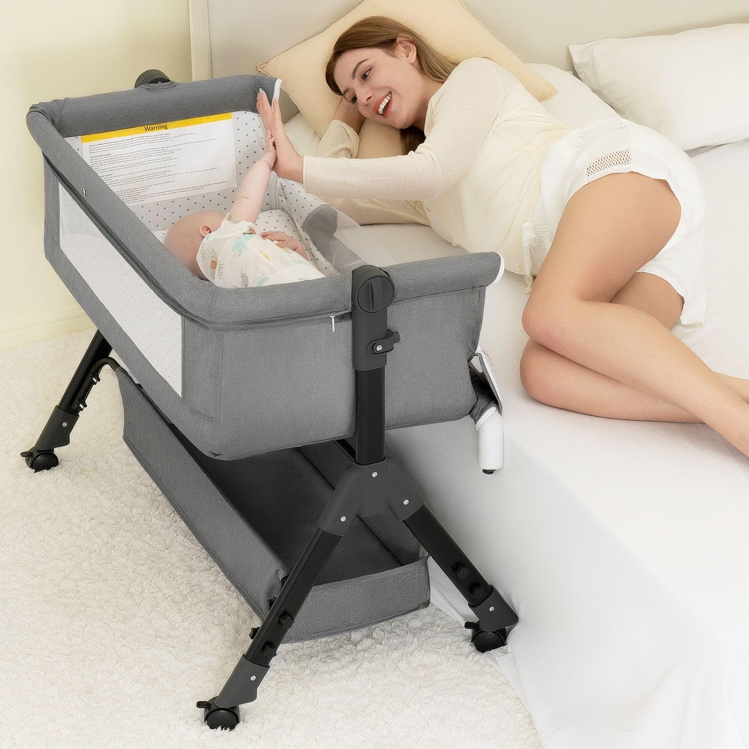 Bassinet Bedside Sleeper - Lit bébé 3 en 1, berceau
