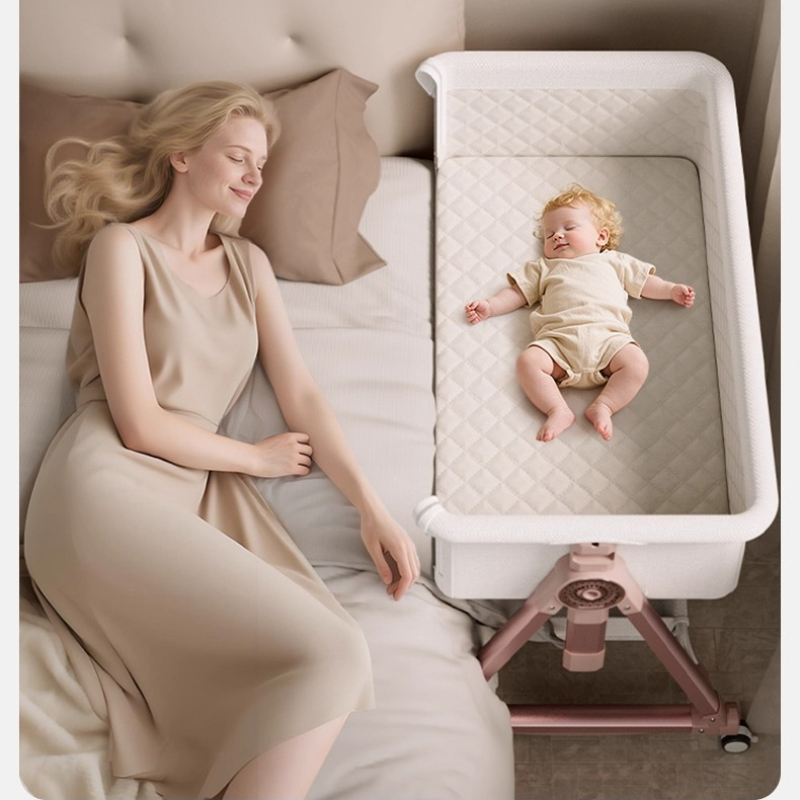 Bassinet Bedside Sleeper - Berceau pour bébé, épissage portable, berceau