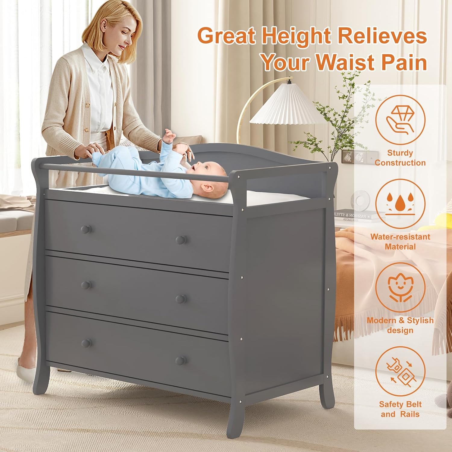 Baby Nursery Table - Table à langer pour bébé à