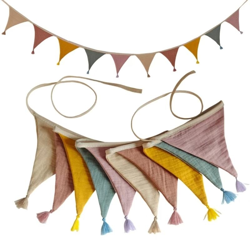 Baby Nursery Bunting - Belle décoration banderole pour chambre d'enfant,