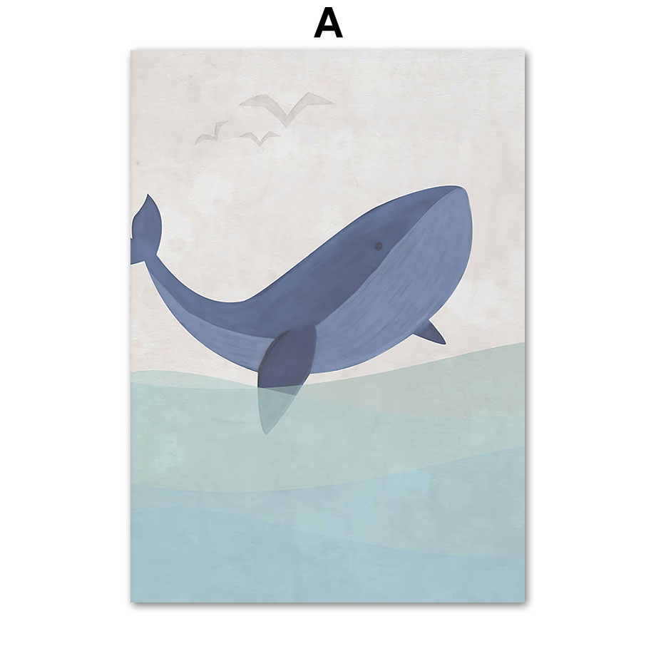 Baby Nursery Ocean - Tableau mural en toile sur le