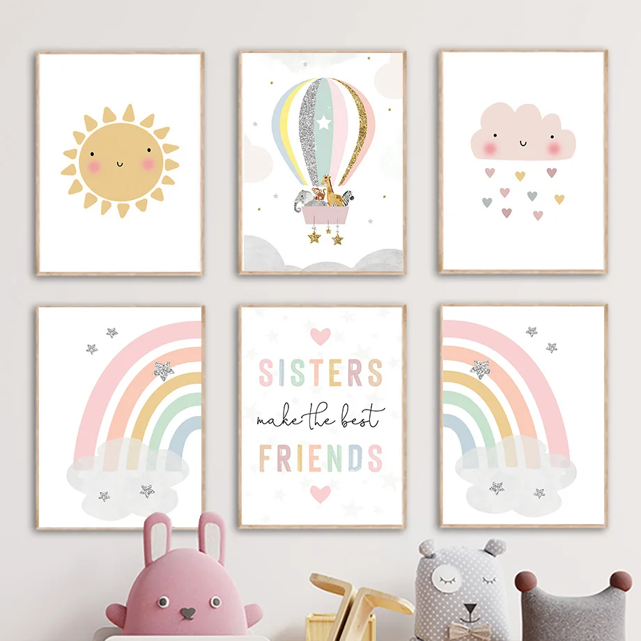 Baby Nursery Pictures - Affiches et impressions nordiques pour chambre