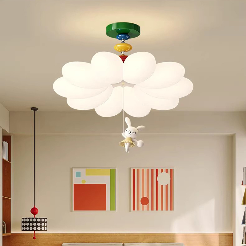 Baby Nursery Ceiling Light - Plafonniers LED colorés style crème pour