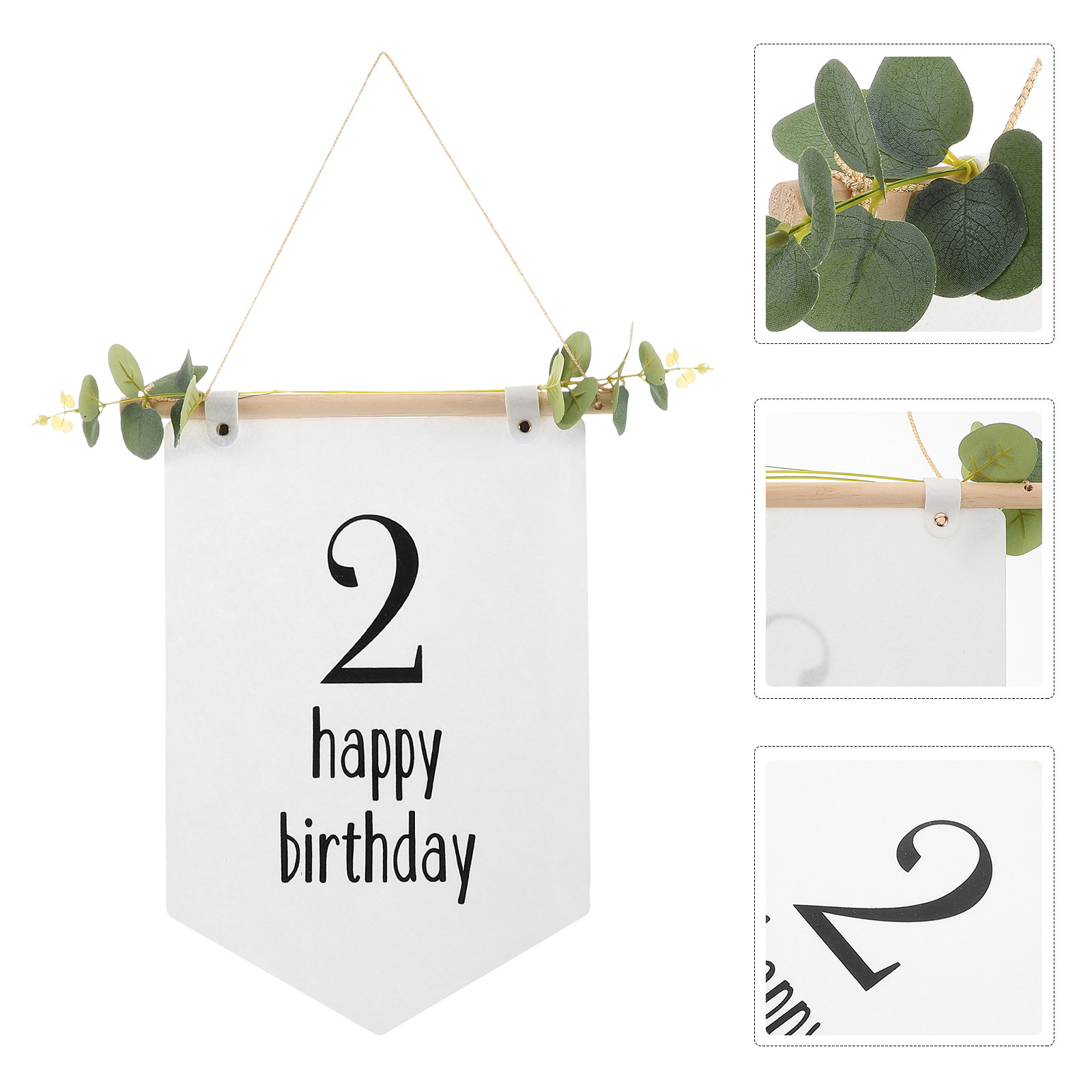 Baby Nursery Bunting - Bannière d'anniversaire en feutre, décorations d'anniversaire,