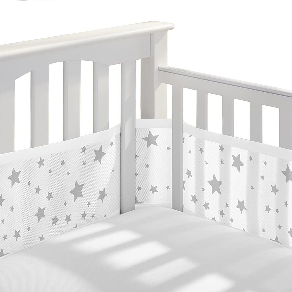 Baby Nursery Glider - Pare-chocs de lit respirant pour bébé,