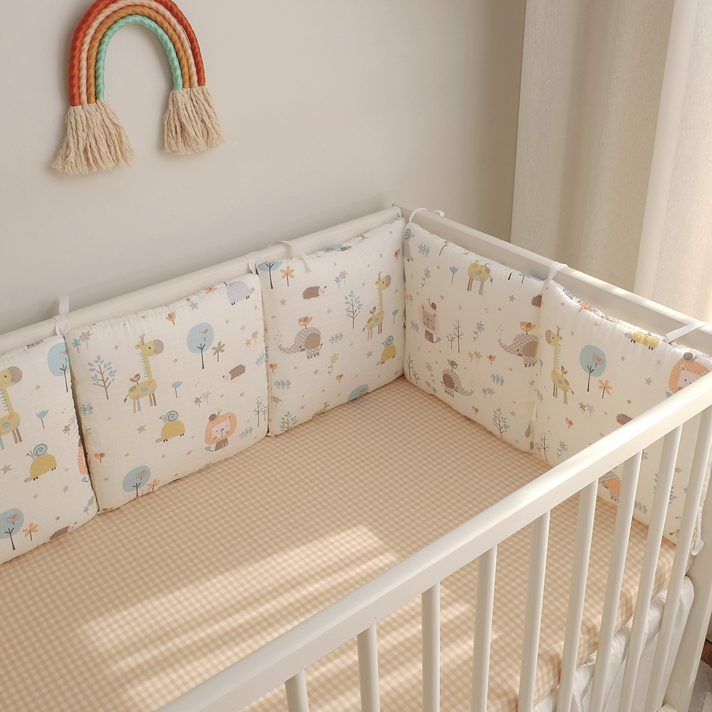 Baby Nursery Glider - Pare-chocs anti-collision lavable pour lit de