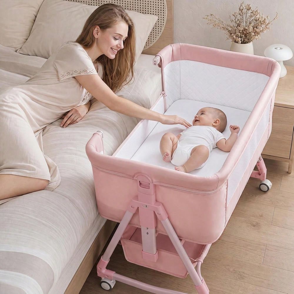 Bassinet Bedside Sleeper - Berceau, berceau bébé 3-en-1 à poser