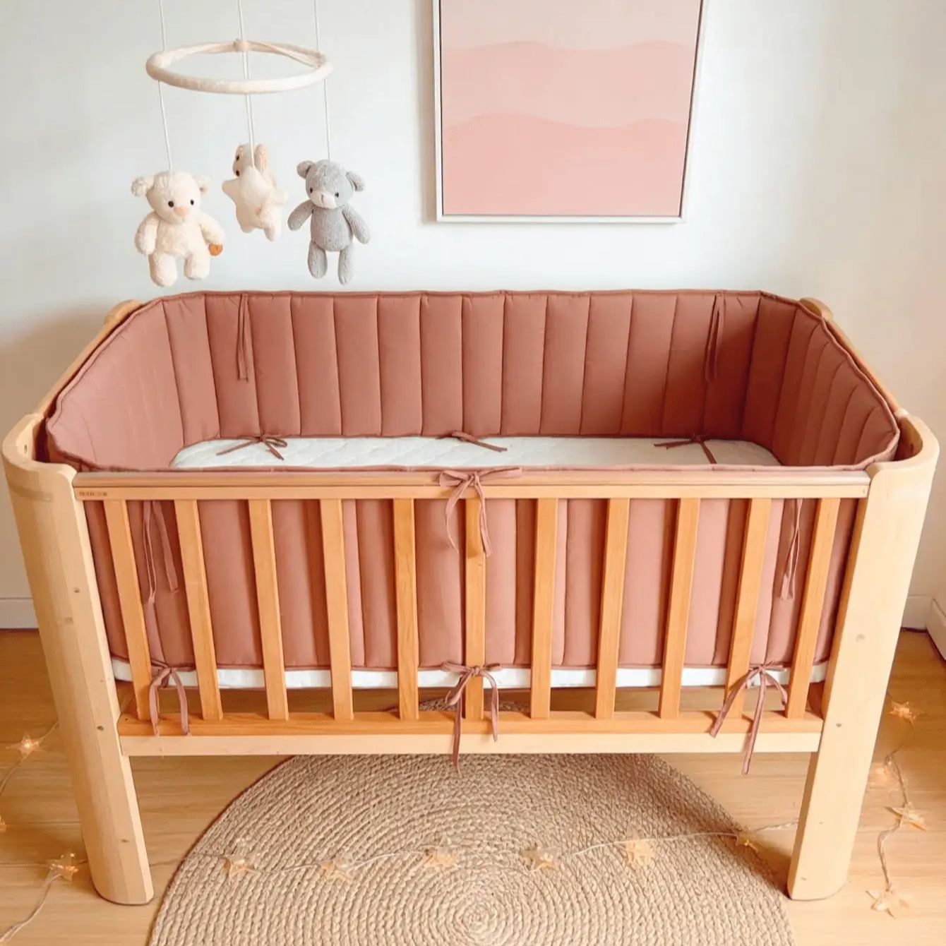Baby Nursery Glider - Barrière de protection tressée souple pour