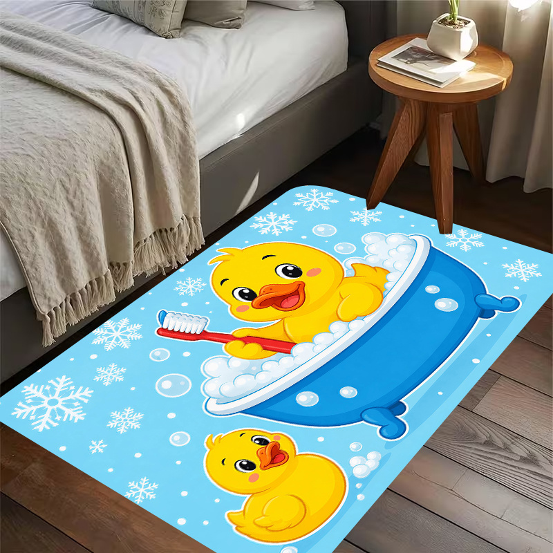 Baby Nursery Yellow - Tapis de bain en flanelle avec