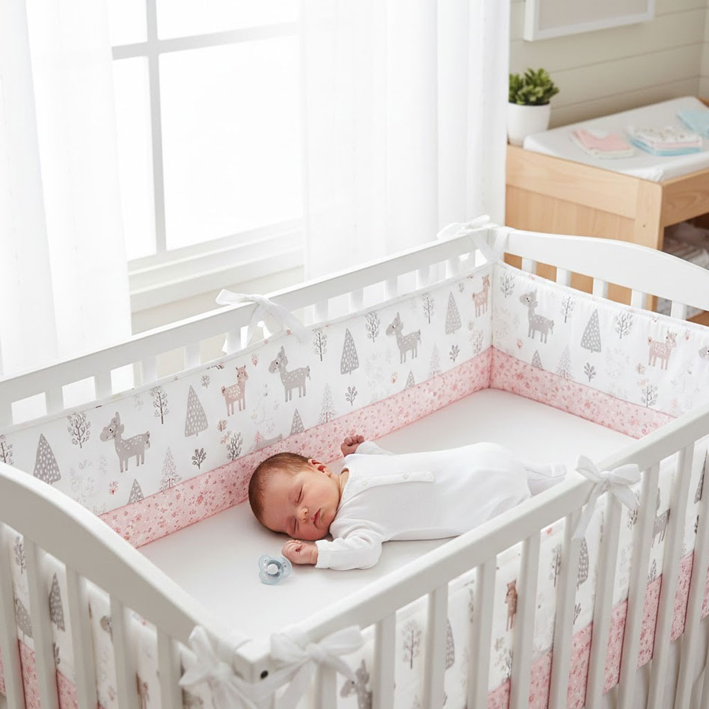 Baby Nursery Glider - Pare-chocs de lit bébé en coton