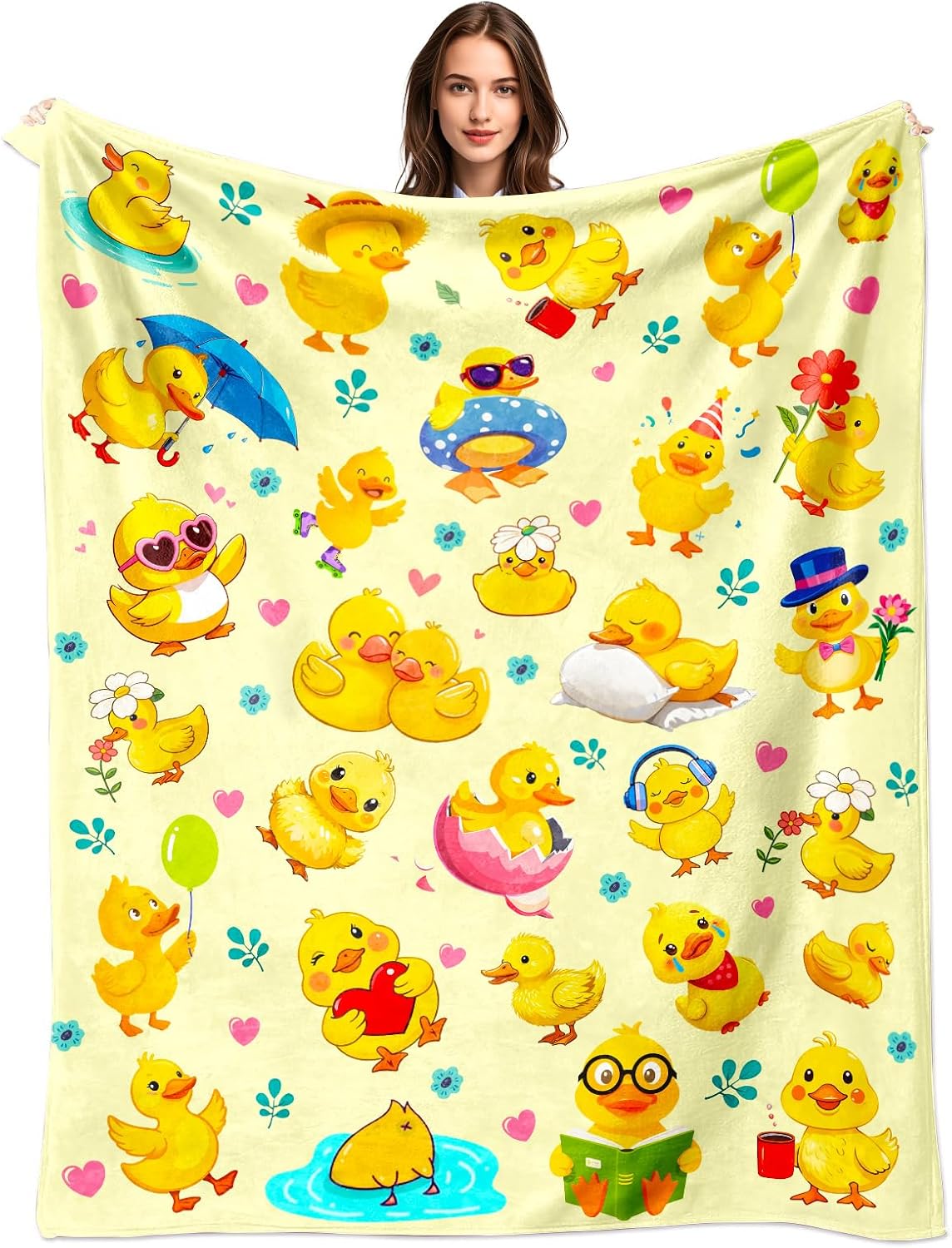 Baby Nursery Yellow - Couverture à imprimé animal motif poussin