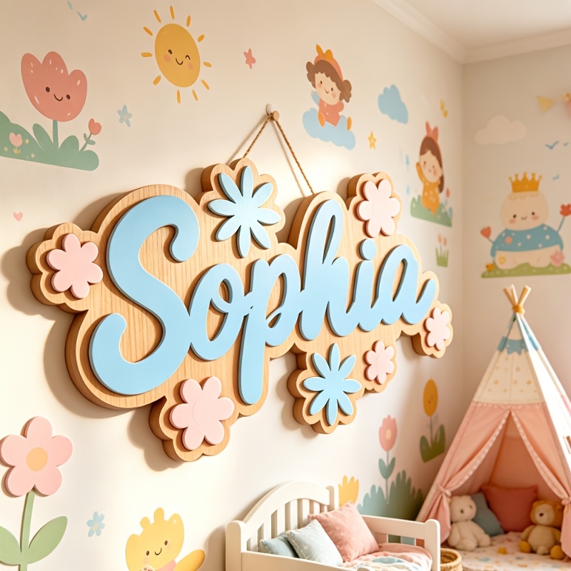 Baby Nursery Decorations - Panneau de porte personnalisé à thème