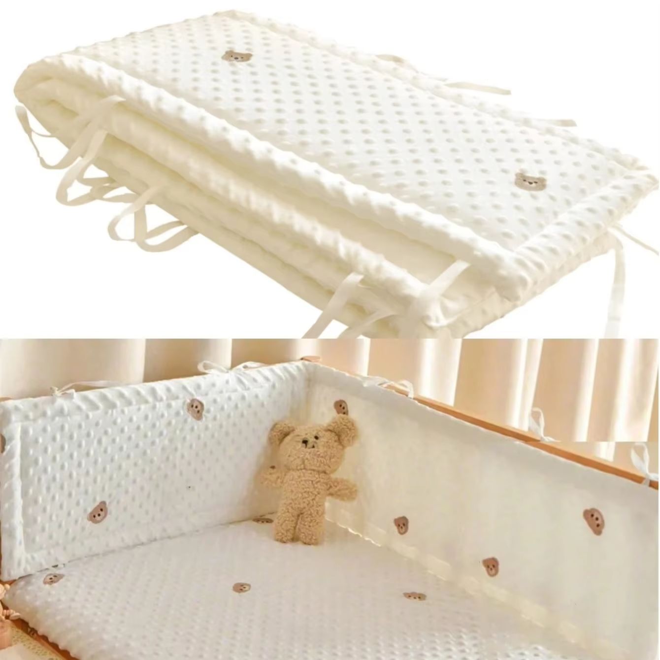 Baby Nursery Glider - Barrière de lit bébé unie en