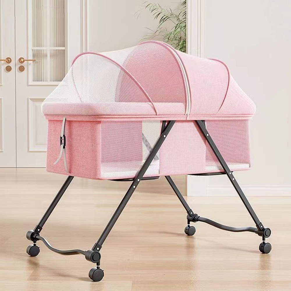 Bassinet Bedside Sleeper - Housse de berceau Portable avec moustiquaire,