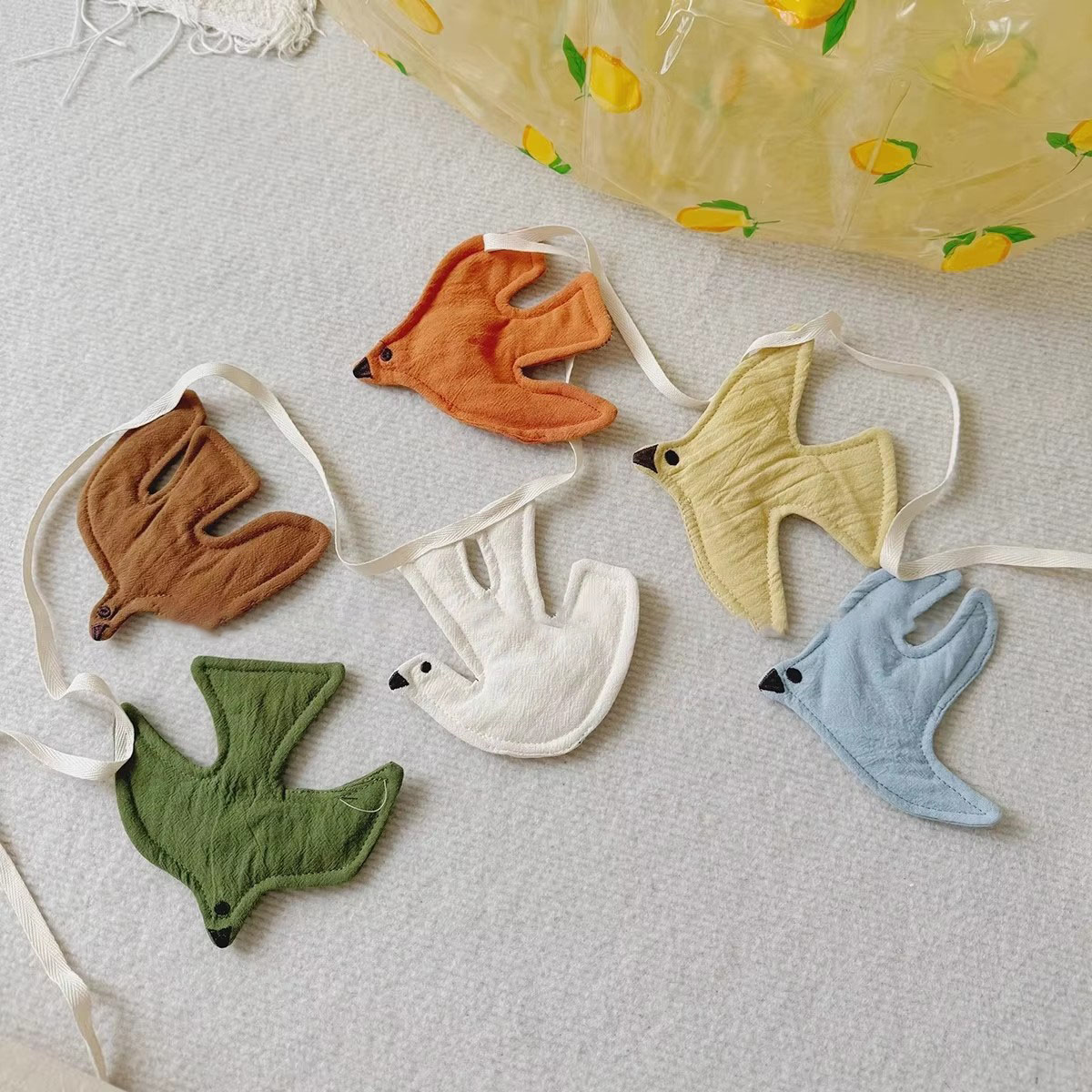 Baby Nursery Bunting - Guirlande de drapeaux en tissu pour