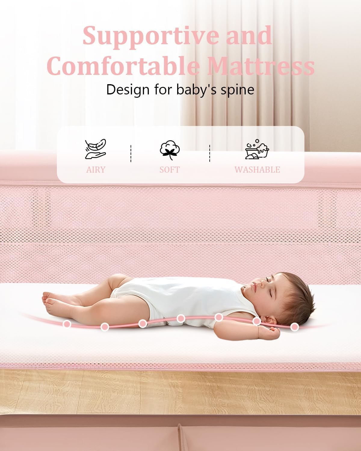 Lit bébé 3 en 1, berceau de ch - Bassinet Bedside Sleeper avis et prix