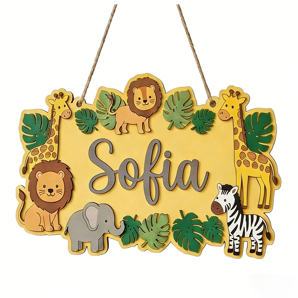 Panneau de porte personnalisé  - Baby Nursery Yellow avis et prix