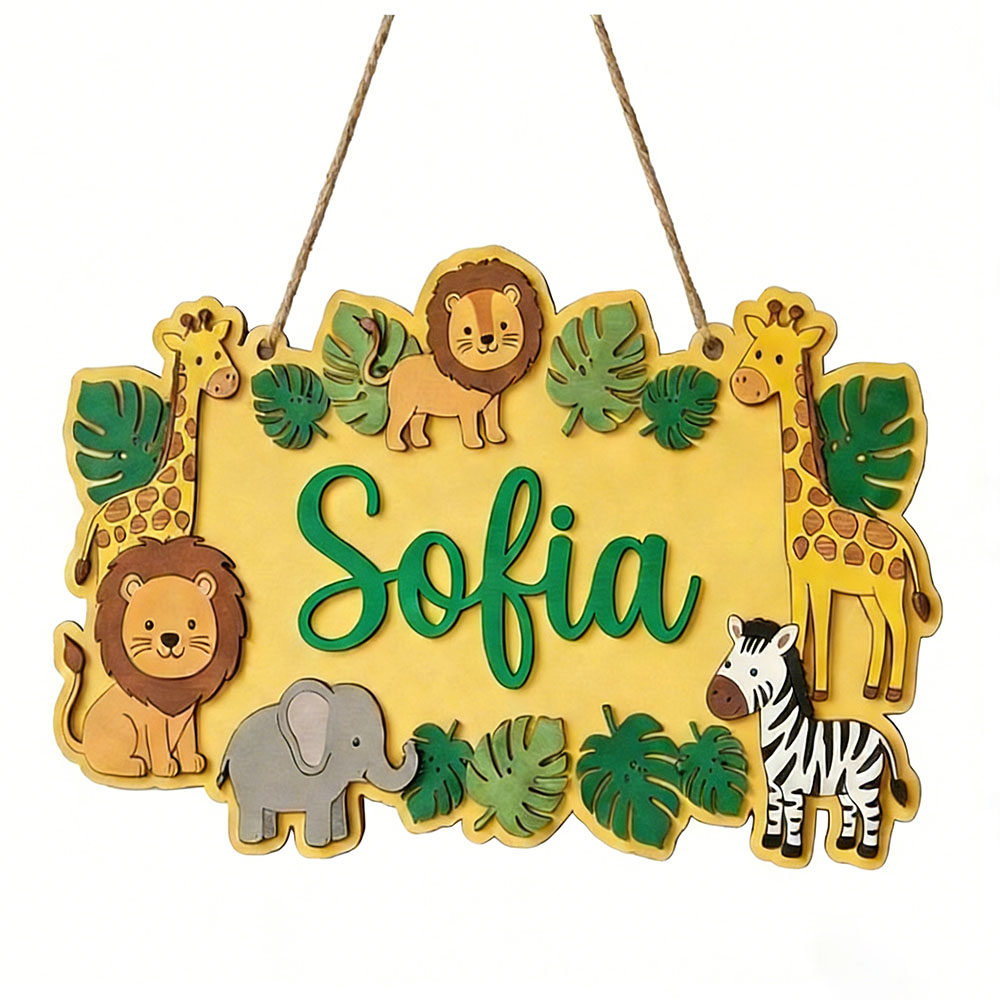 Panneau de porte personnalisé  - Baby Nursery Yellow avis et prix