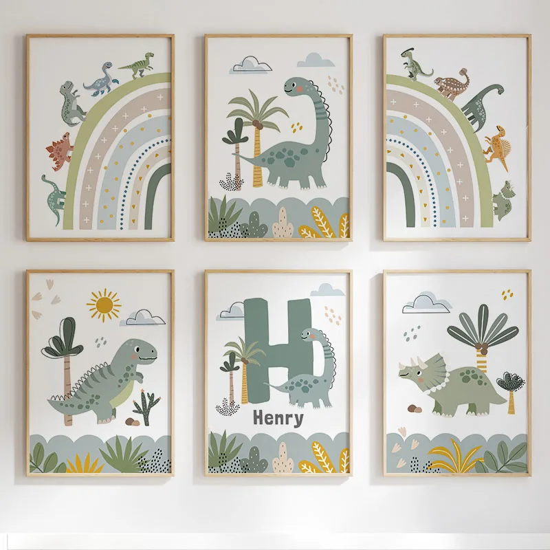 Toile d'art murale avec dinosa - Baby Nursery Pictures avis et prix