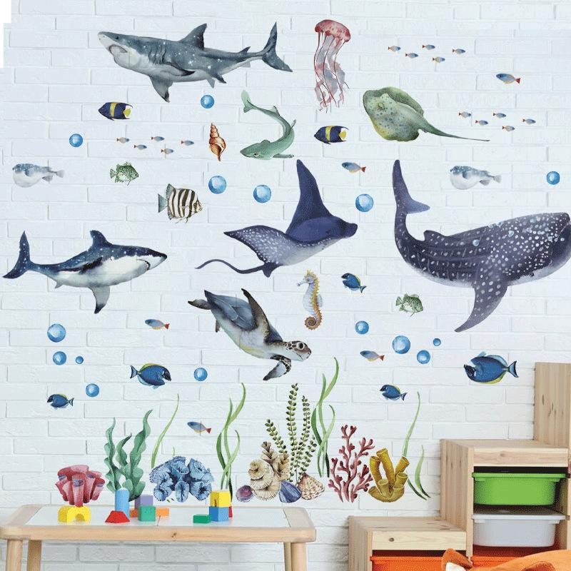 Autocollants muraux en aquarel - Baby Nursery Ocean avis et prix