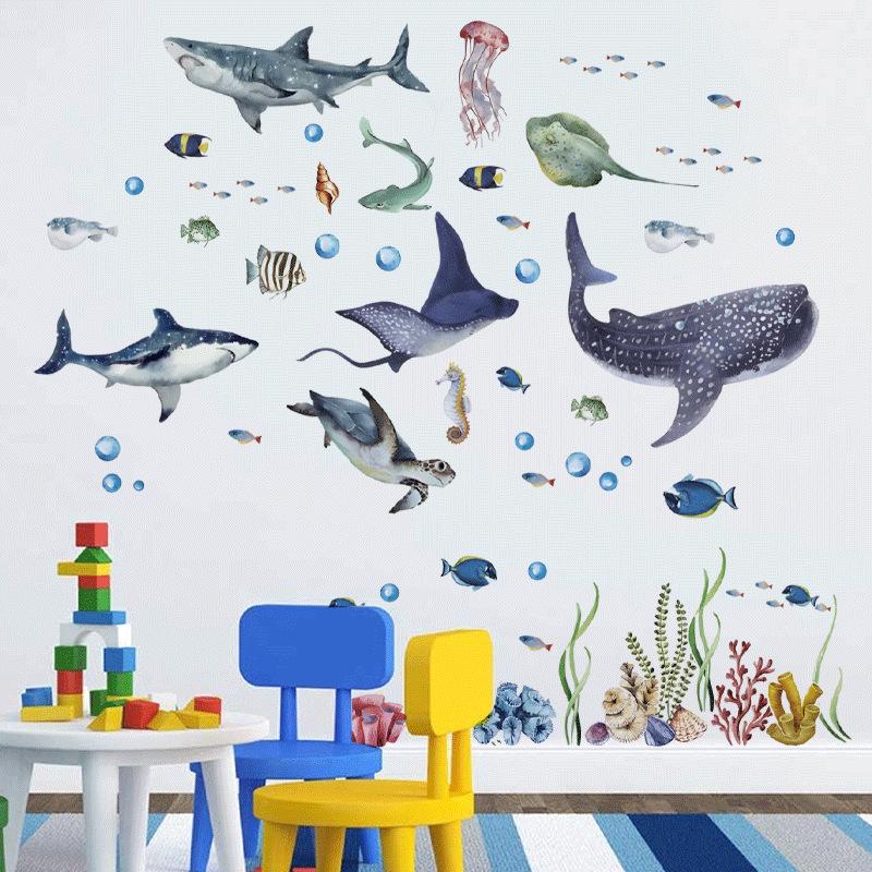 Autocollants muraux en aquarel - Baby Nursery Ocean avis et prix