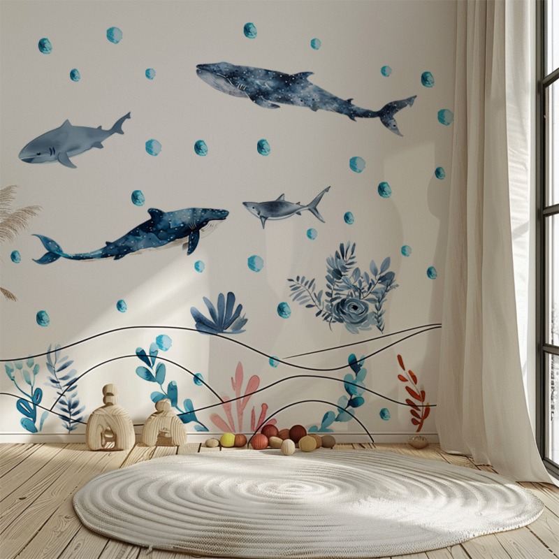 Autocollants muraux d'animaux  - Baby Nursery Ocean avis et prix