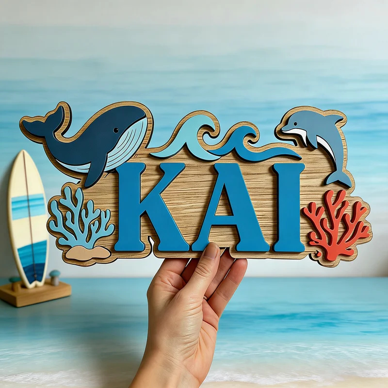 Panneau en bois personnalisé s - Baby Nursery Ocean avis et prix