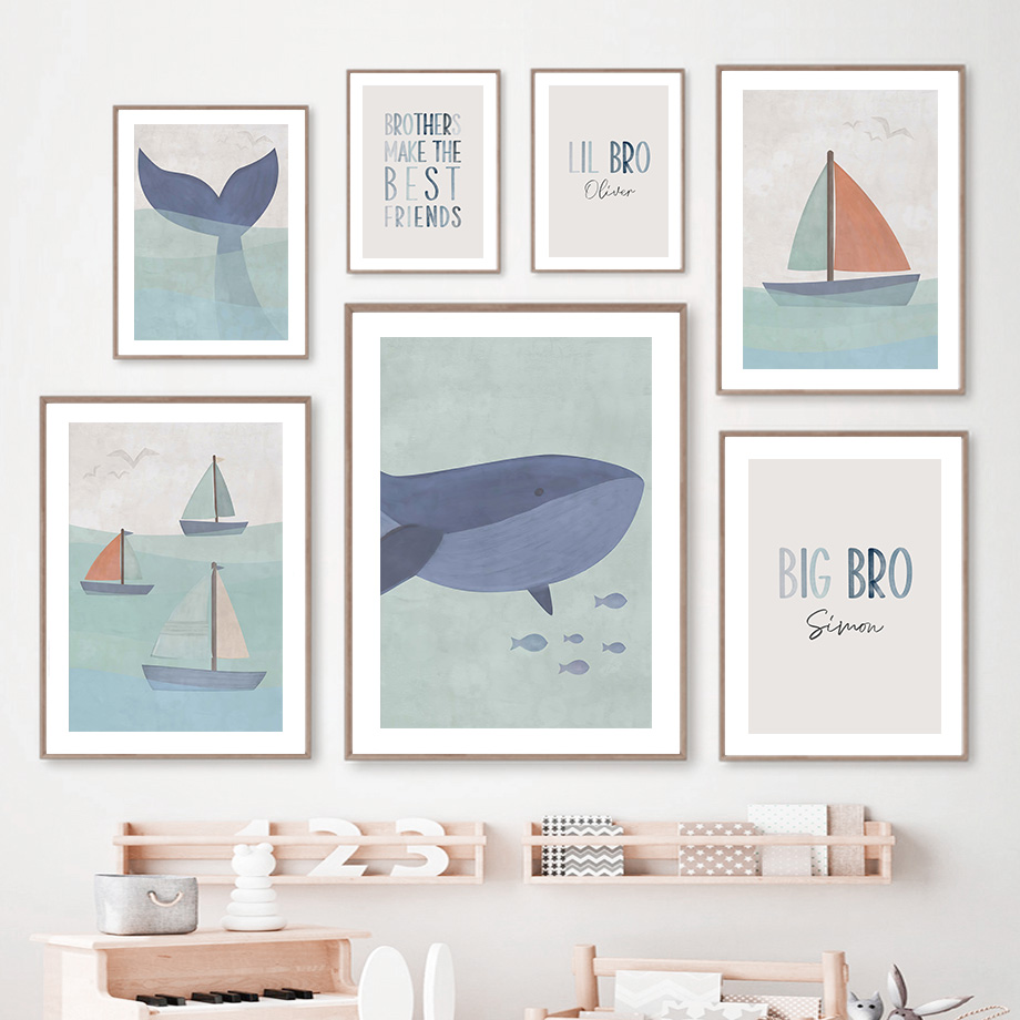 Tableau mural en toile sur le  - Baby Nursery Ocean avis et prix