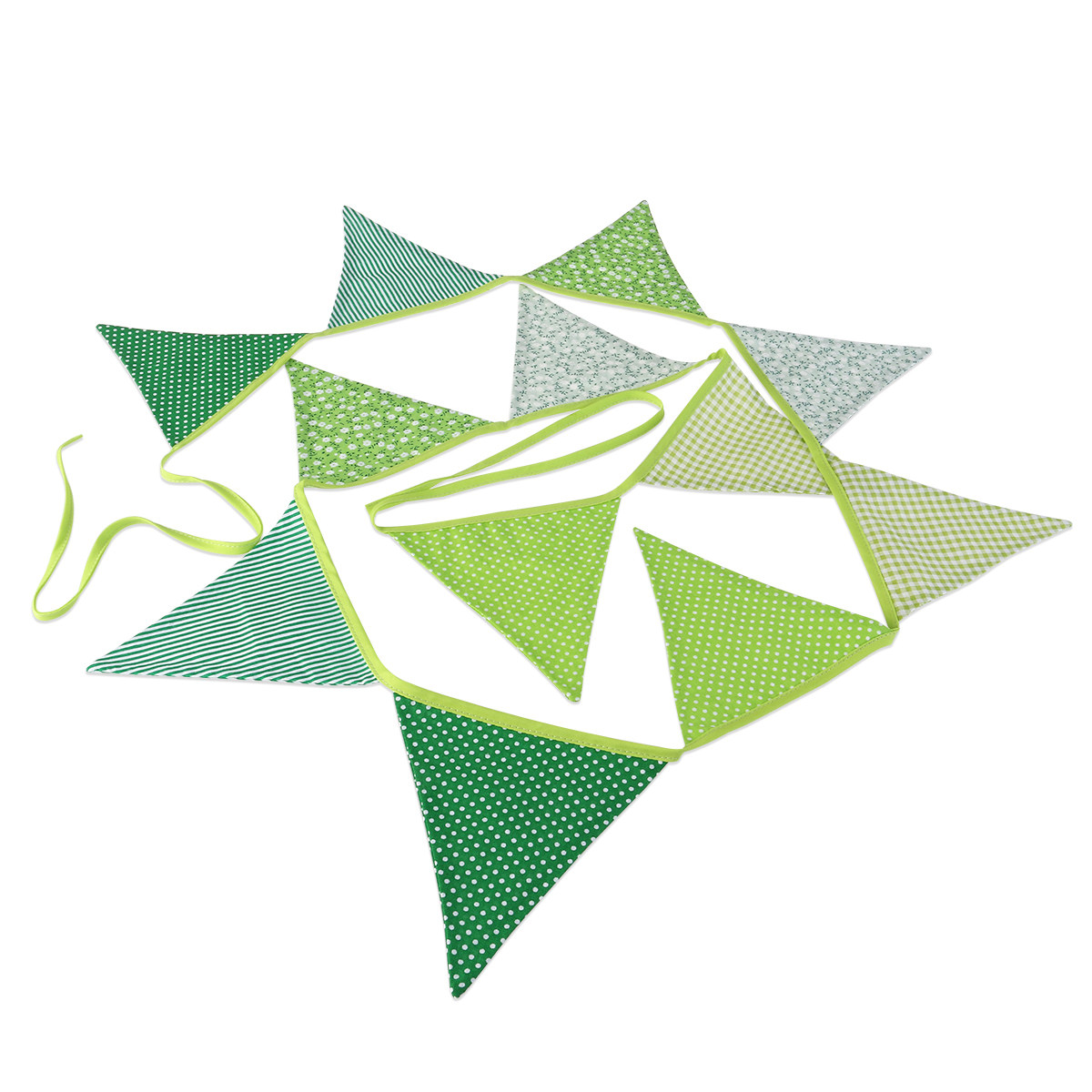 12 drapeaux triangulaires vert - Baby Nursery Bunting avis et prix