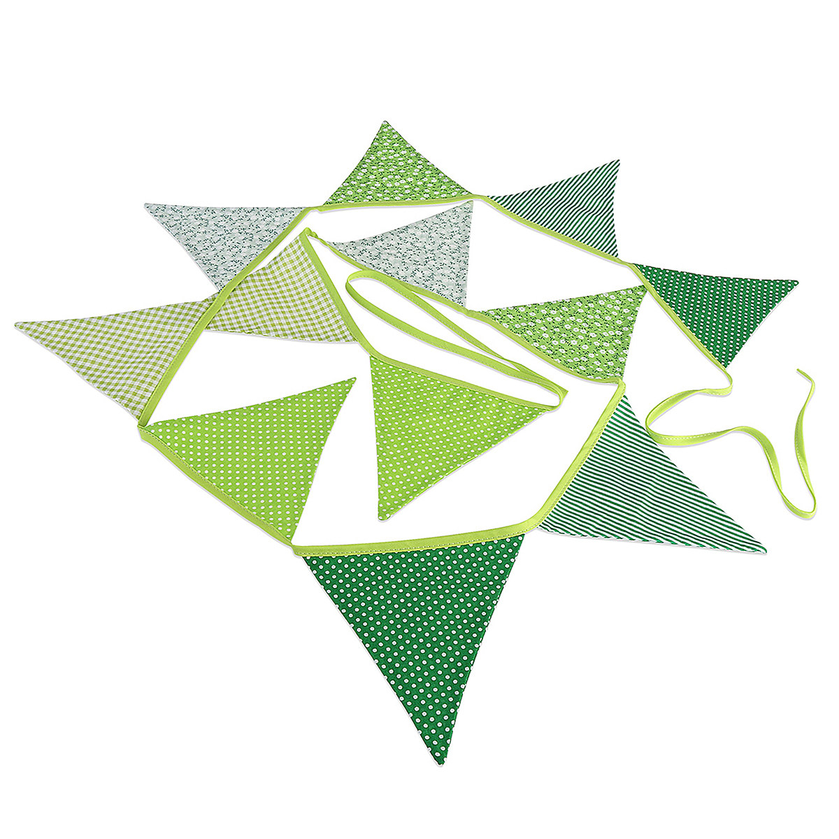12 drapeaux triangulaires vert - Baby Nursery Bunting avis et prix