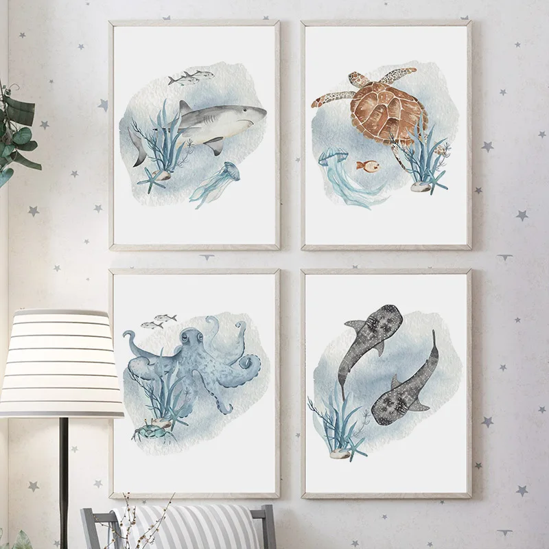 Affiches et impressions d'anim - Baby Nursery Ocean avis et prix