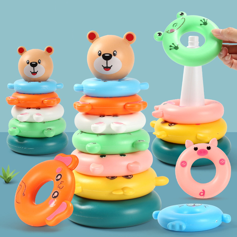 Tour d'anneaux empilables arc- - Baby Nursery Table avis et prix