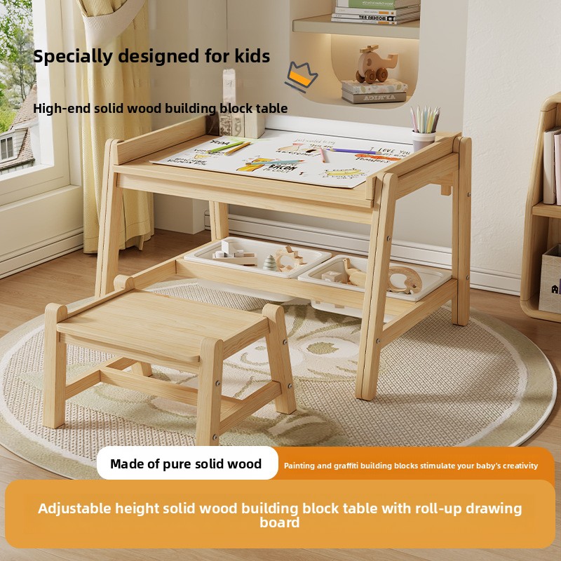 Tables et chaises en bois mass - Baby Nursery Table avis et prix