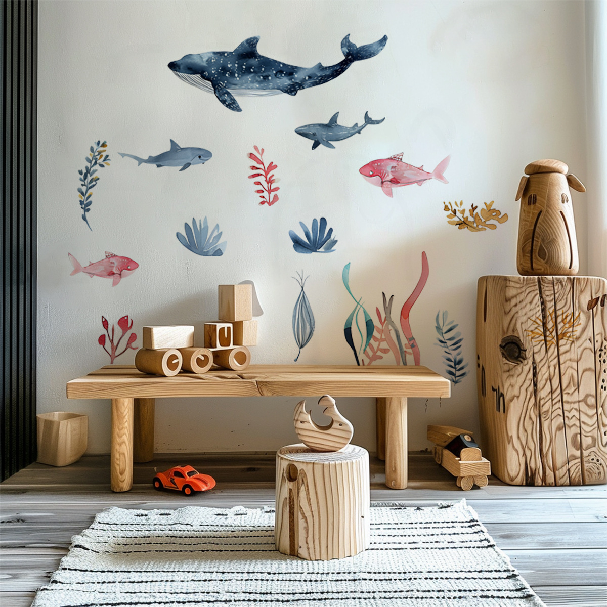 Stickers muraux animaux sous-m - Baby Nursery Ocean avis et prix