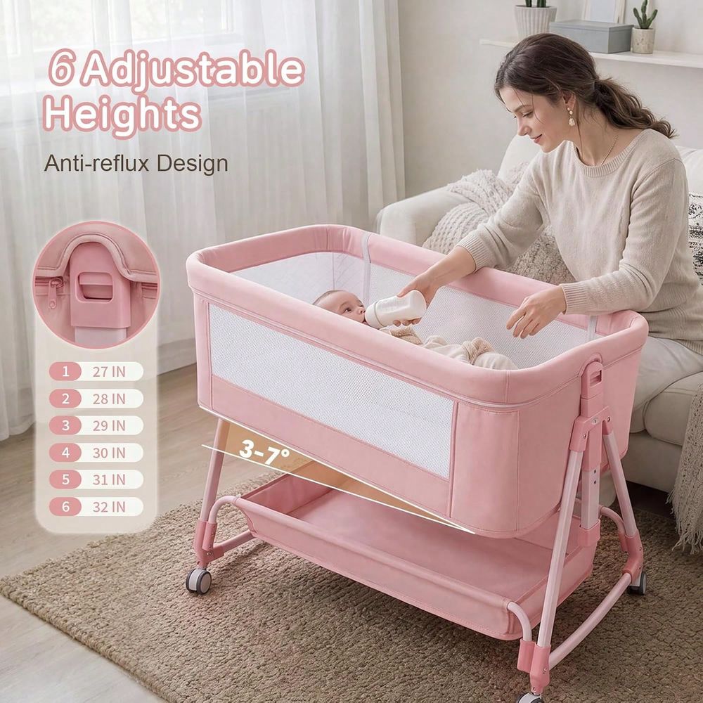 Berceau, berceau bébé 3-en-1 à - Bassinet Bedside Sleeper avis et prix