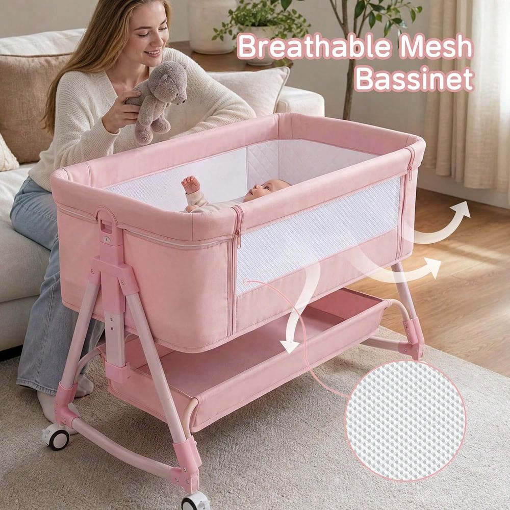 Berceau, berceau bébé 3-en-1 à - Bassinet Bedside Sleeper avis et prix