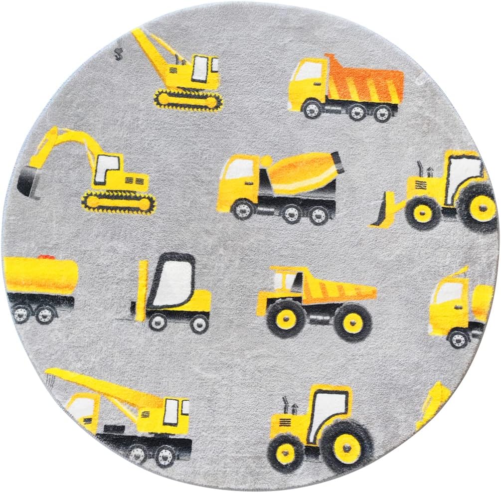 Tapis rond gris pour bébé, mot - Baby Nursery Yellow avis et prix