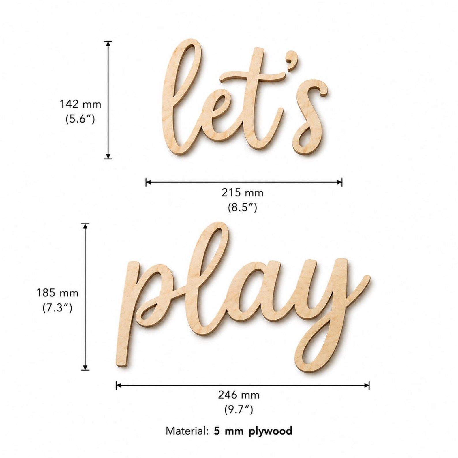 Panneau mural en bois « Let's  - Baby Nursery Pictures avis et prix