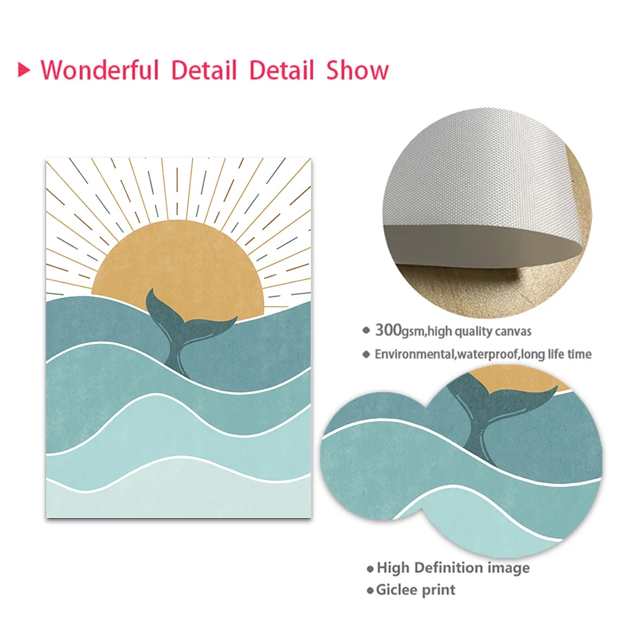1 pièce, tableau mural sans ca - Baby Nursery Ocean avis et prix
