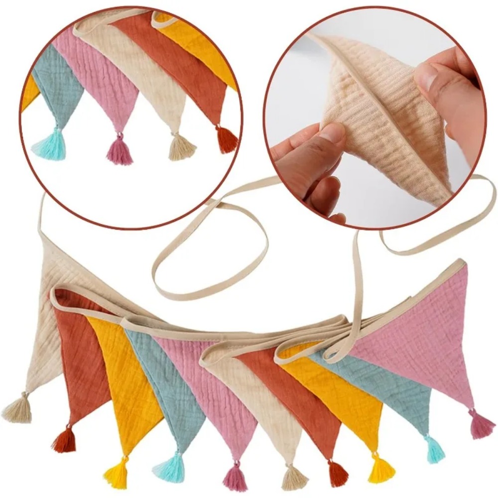 10 bannières en tissu multicol - Baby Nursery Bunting avis et prix