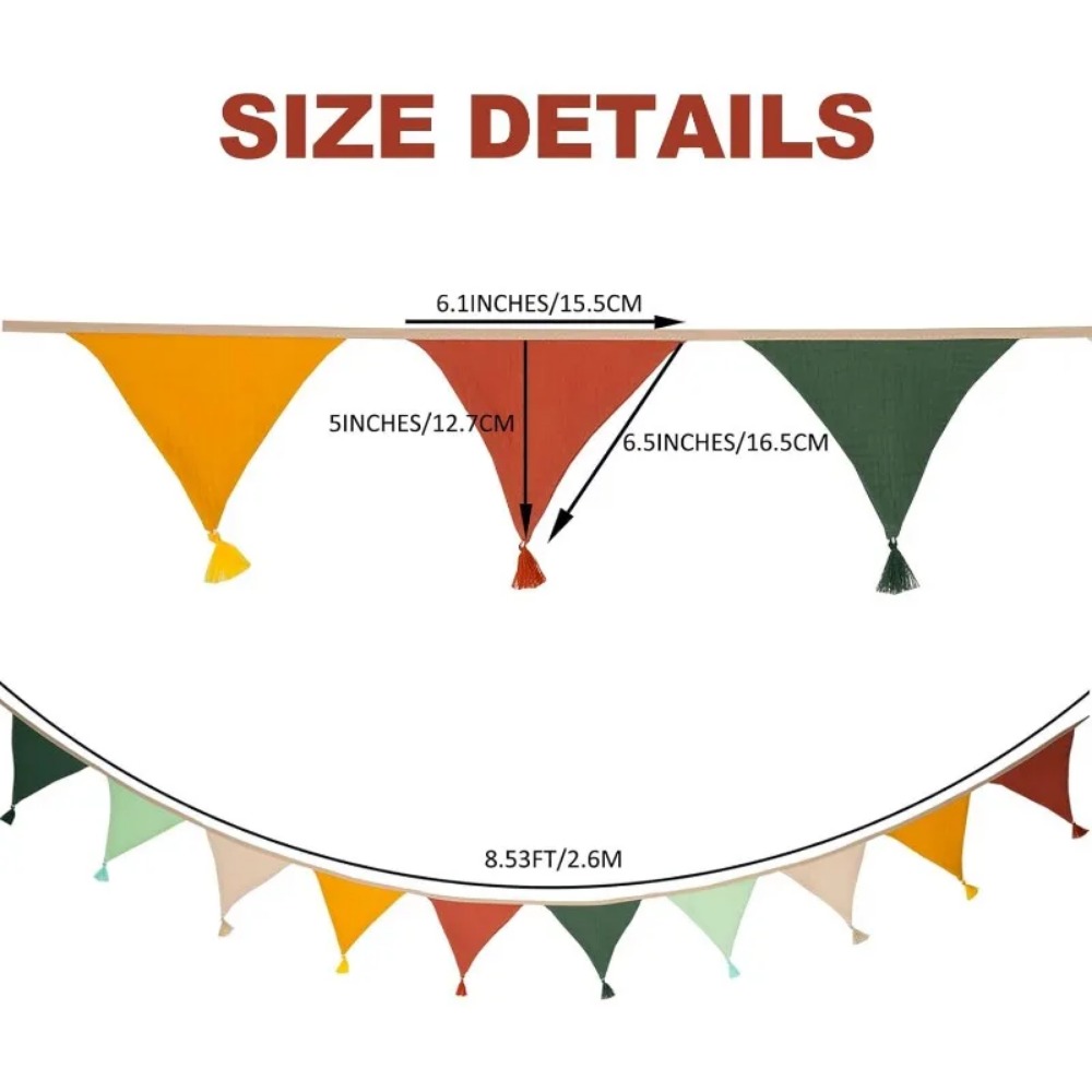 10 bannières en tissu multicol - Baby Nursery Bunting avis et prix