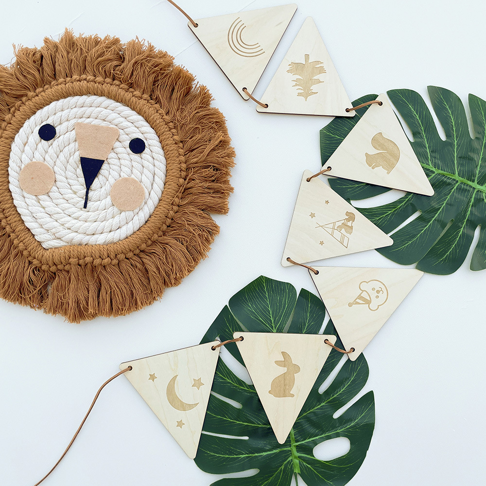 Guirxiété murale nordique en b - Baby Nursery Bunting avis et prix